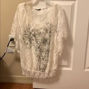 Lacy evening shirt